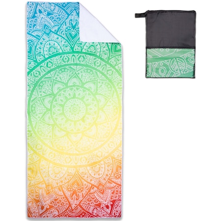 Monarch Brands Mandala Beach Towel - Rainbow PNP-BT-MAND3070-YL